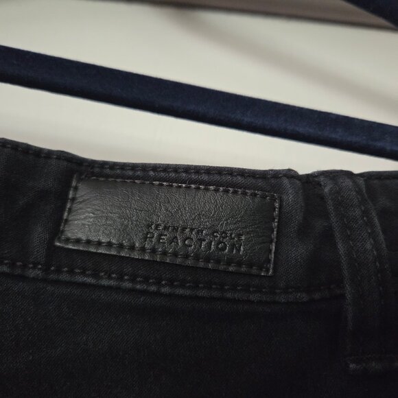 Kenneth Cole Reaction 16W Black Skinny Jeans Zipper Pockets Stretch Plus - Picture 7 of 8